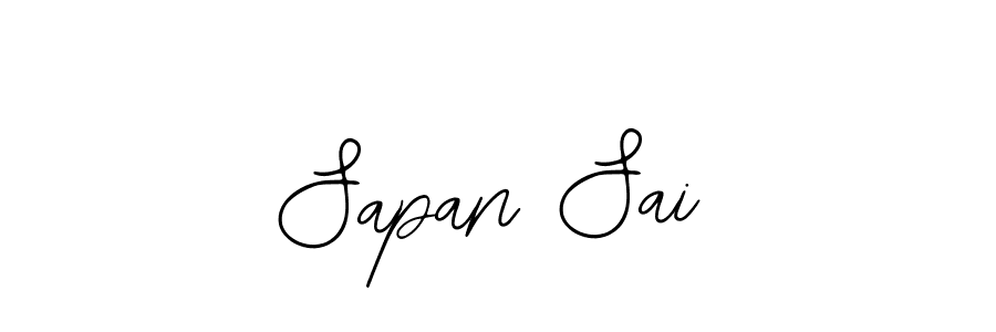 How to make Sapan Sai name signature. Use Bearetta-2O07w style for creating short signs online. This is the latest handwritten sign. Sapan Sai signature style 12 images and pictures png