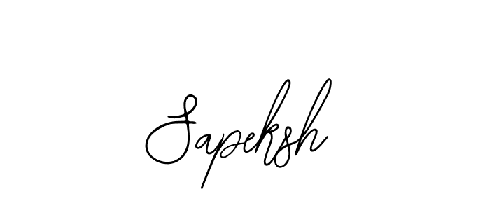 How to make Sapeksh name signature. Use Bearetta-2O07w style for creating short signs online. This is the latest handwritten sign. Sapeksh signature style 12 images and pictures png