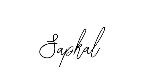 How to make Sapkal name signature. Use Bearetta-2O07w style for creating short signs online. This is the latest handwritten sign. Sapkal signature style 12 images and pictures png