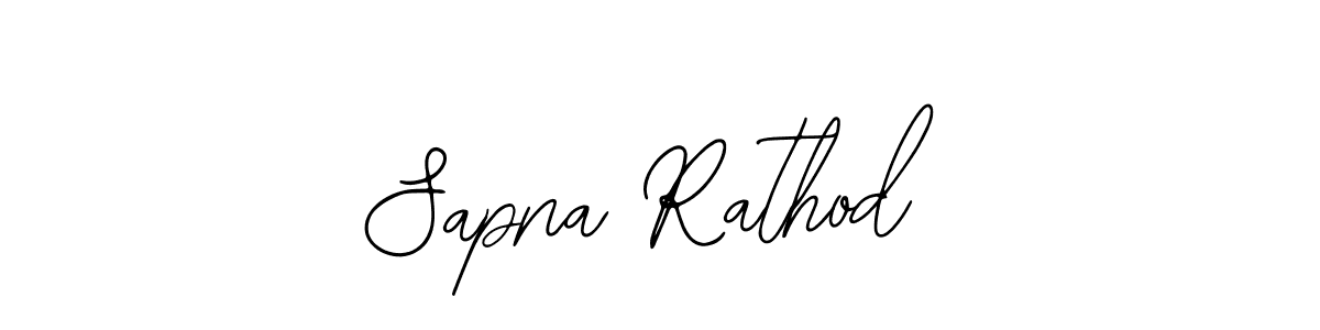 Sapna Rathod stylish signature style. Best Handwritten Sign (Bearetta-2O07w) for my name. Handwritten Signature Collection Ideas for my name Sapna Rathod. Sapna Rathod signature style 12 images and pictures png