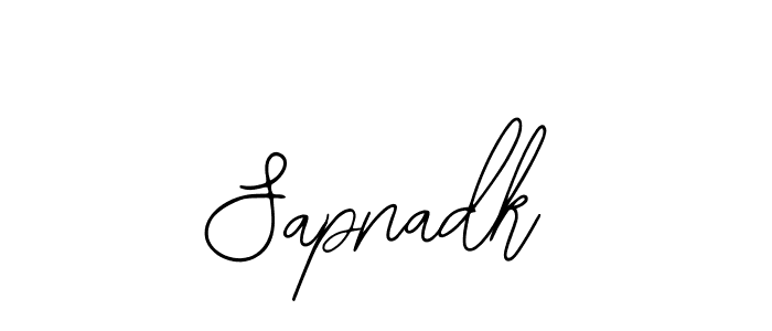 if you are searching for the best signature style for your name Sapnadk. so please give up your signature search. here we have designed multiple signature styles  using Bearetta-2O07w. Sapnadk signature style 12 images and pictures png