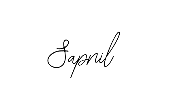 How to make Sapnil signature? Bearetta-2O07w is a professional autograph style. Create handwritten signature for Sapnil name. Sapnil signature style 12 images and pictures png