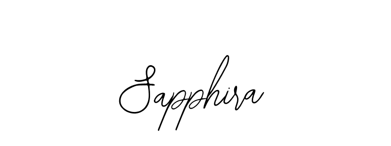 How to make Sapphira signature? Bearetta-2O07w is a professional autograph style. Create handwritten signature for Sapphira name. Sapphira signature style 12 images and pictures png