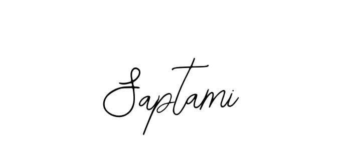 How to make Saptami name signature. Use Bearetta-2O07w style for creating short signs online. This is the latest handwritten sign. Saptami signature style 12 images and pictures png