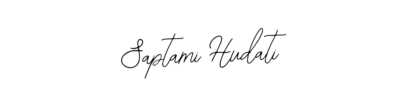 Use a signature maker to create a handwritten signature online. With this signature software, you can design (Bearetta-2O07w) your own signature for name Saptami Hudati. Saptami Hudati signature style 12 images and pictures png