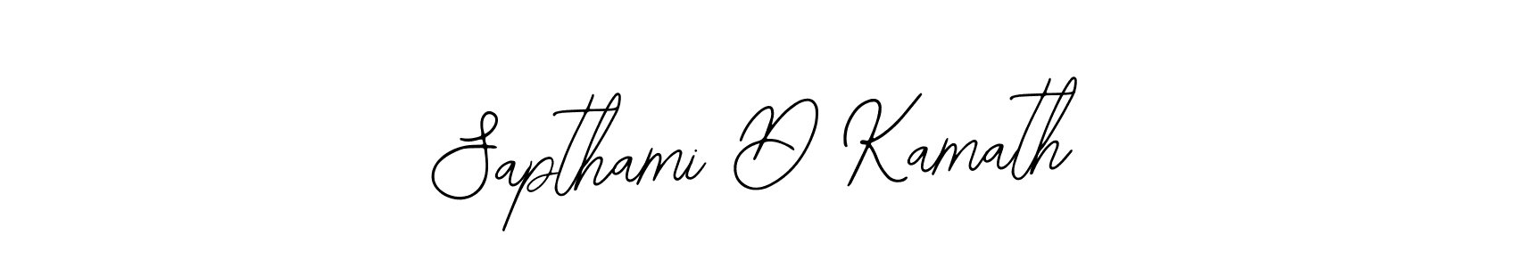 Create a beautiful signature design for name Sapthami D Kamath. With this signature (Bearetta-2O07w) fonts, you can make a handwritten signature for free. Sapthami D Kamath signature style 12 images and pictures png