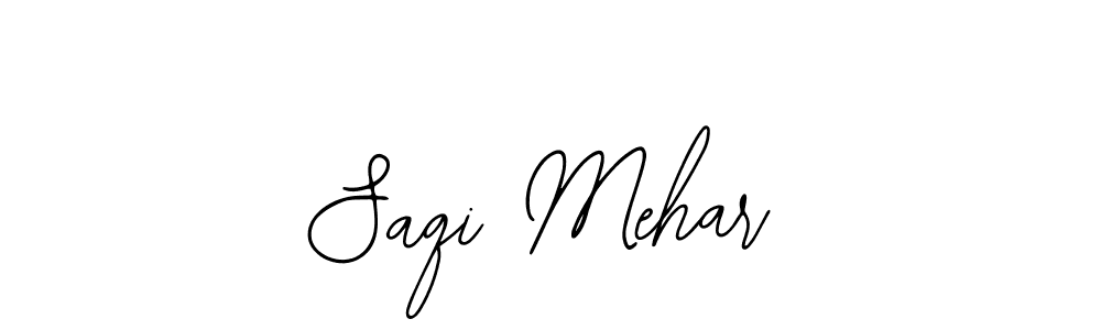 Also we have Saqi Mehar name is the best signature style. Create professional handwritten signature collection using Bearetta-2O07w autograph style. Saqi Mehar signature style 12 images and pictures png