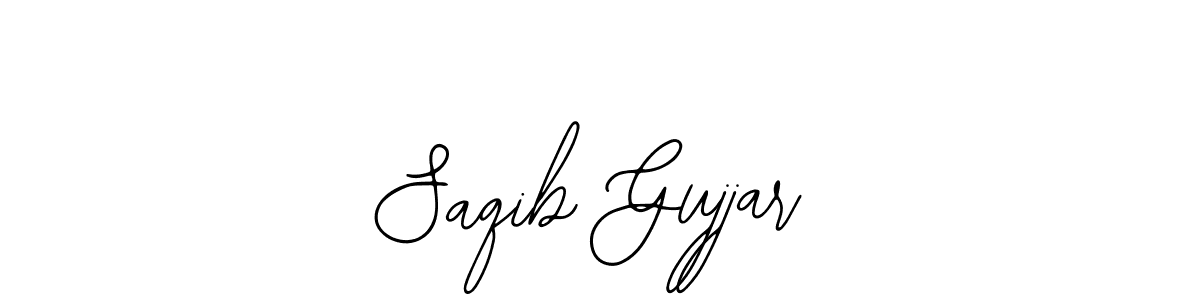 You should practise on your own different ways (Bearetta-2O07w) to write your name (Saqib Gujjar) in signature. don't let someone else do it for you. Saqib Gujjar signature style 12 images and pictures png