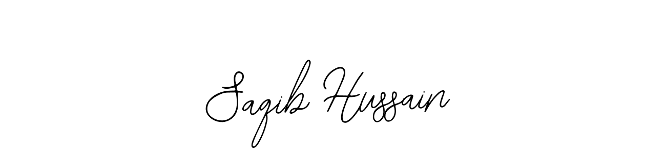You should practise on your own different ways (Bearetta-2O07w) to write your name (Saqib Hussain) in signature. don't let someone else do it for you. Saqib Hussain signature style 12 images and pictures png