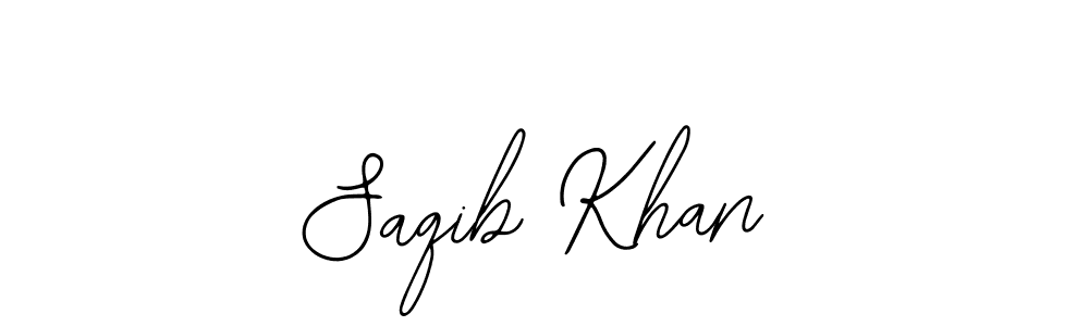 Use a signature maker to create a handwritten signature online. With this signature software, you can design (Bearetta-2O07w) your own signature for name Saqib Khan. Saqib Khan signature style 12 images and pictures png