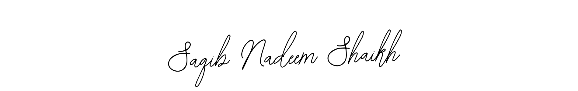 Also we have Saqib Nadeem Shaikh name is the best signature style. Create professional handwritten signature collection using Bearetta-2O07w autograph style. Saqib Nadeem Shaikh signature style 12 images and pictures png