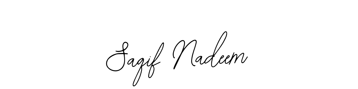 Design your own signature with our free online signature maker. With this signature software, you can create a handwritten (Bearetta-2O07w) signature for name Saqif Nadeem. Saqif Nadeem signature style 12 images and pictures png