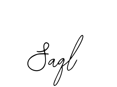 Design your own signature with our free online signature maker. With this signature software, you can create a handwritten (Bearetta-2O07w) signature for name Saql. Saql signature style 12 images and pictures png