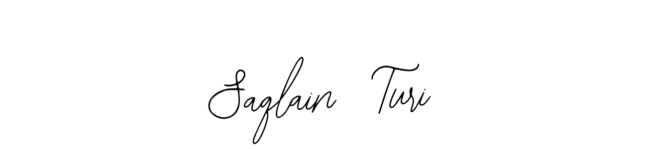 Use a signature maker to create a handwritten signature online. With this signature software, you can design (Bearetta-2O07w) your own signature for name Saqlain  Turi. Saqlain  Turi signature style 12 images and pictures png