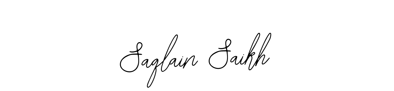 How to make Saqlain Saikh signature? Bearetta-2O07w is a professional autograph style. Create handwritten signature for Saqlain Saikh name. Saqlain Saikh signature style 12 images and pictures png