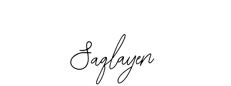 Use a signature maker to create a handwritten signature online. With this signature software, you can design (Bearetta-2O07w) your own signature for name Saqlayen. Saqlayen signature style 12 images and pictures png