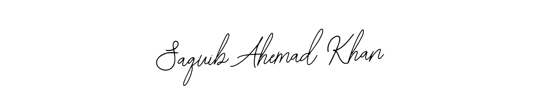 Create a beautiful signature design for name Saquib Ahemad Khan. With this signature (Bearetta-2O07w) fonts, you can make a handwritten signature for free. Saquib Ahemad Khan signature style 12 images and pictures png
