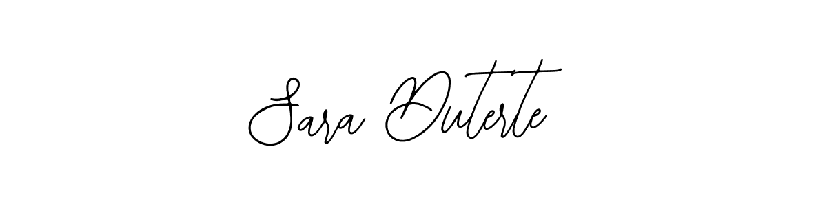The best way (Bearetta-2O07w) to make a short signature is to pick only two or three words in your name. The name Sara Duterte include a total of six letters. For converting this name. Sara Duterte signature style 12 images and pictures png