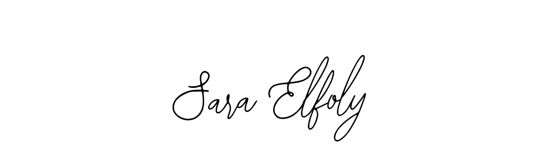 Also You can easily find your signature by using the search form. We will create Sara Elfoly name handwritten signature images for you free of cost using Bearetta-2O07w sign style. Sara Elfoly signature style 12 images and pictures png