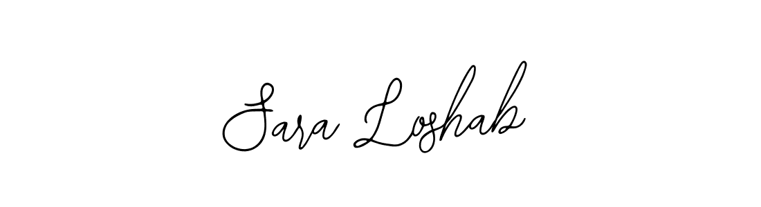 How to make Sara Loshab signature? Bearetta-2O07w is a professional autograph style. Create handwritten signature for Sara Loshab name. Sara Loshab signature style 12 images and pictures png