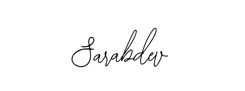 You should practise on your own different ways (Bearetta-2O07w) to write your name (Sarabdev) in signature. don't let someone else do it for you. Sarabdev signature style 12 images and pictures png