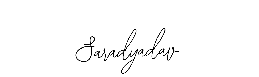 Use a signature maker to create a handwritten signature online. With this signature software, you can design (Bearetta-2O07w) your own signature for name Saradyadav. Saradyadav signature style 12 images and pictures png