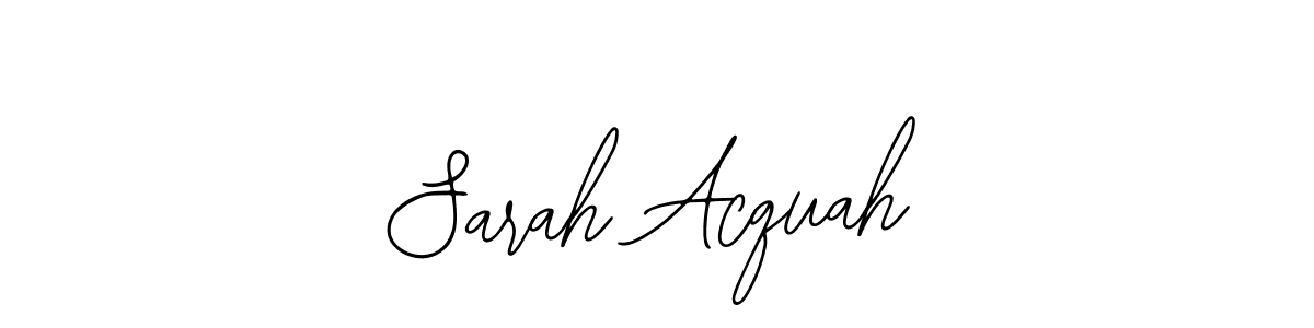 It looks lik you need a new signature style for name Sarah Acquah. Design unique handwritten (Bearetta-2O07w) signature with our free signature maker in just a few clicks. Sarah Acquah signature style 12 images and pictures png