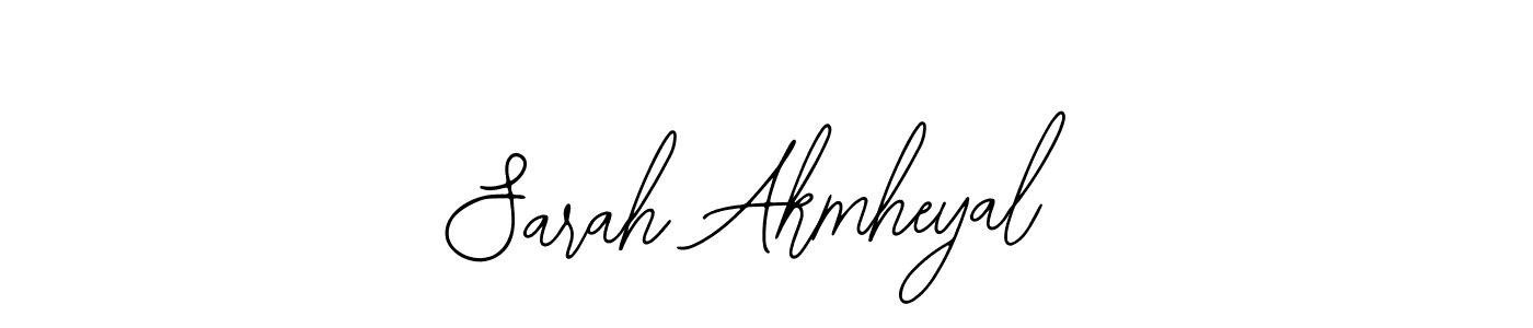 Make a beautiful signature design for name Sarah Akmheyal. With this signature (Bearetta-2O07w) style, you can create a handwritten signature for free. Sarah Akmheyal signature style 12 images and pictures png