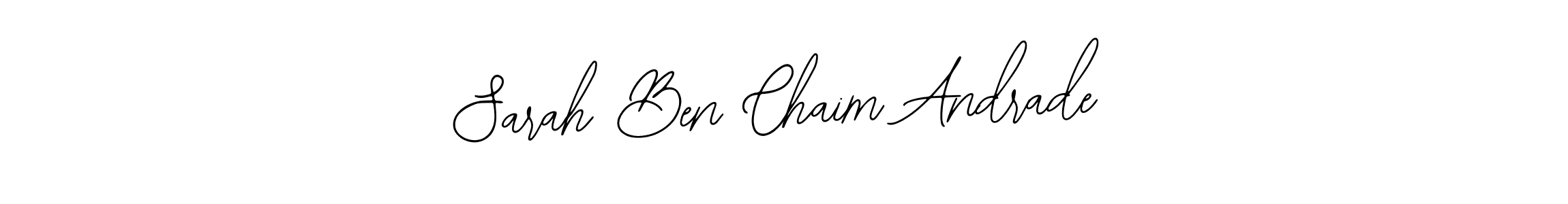 Use a signature maker to create a handwritten signature online. With this signature software, you can design (Bearetta-2O07w) your own signature for name Sarah Ben Chaim Andrade. Sarah Ben Chaim Andrade signature style 12 images and pictures png