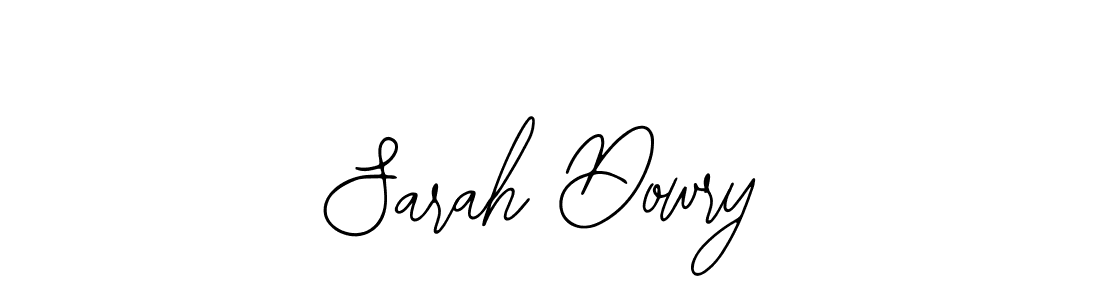 How to make Sarah Dowry name signature. Use Bearetta-2O07w style for creating short signs online. This is the latest handwritten sign. Sarah Dowry signature style 12 images and pictures png