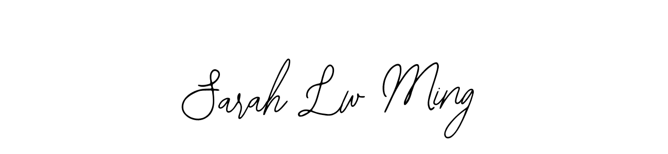 The best way (Bearetta-2O07w) to make a short signature is to pick only two or three words in your name. The name Sarah Lw Ming include a total of six letters. For converting this name. Sarah Lw Ming signature style 12 images and pictures png