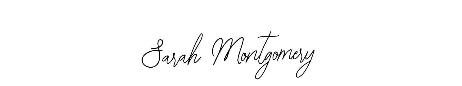 How to make Sarah Montgomery name signature. Use Bearetta-2O07w style for creating short signs online. This is the latest handwritten sign. Sarah Montgomery signature style 12 images and pictures png