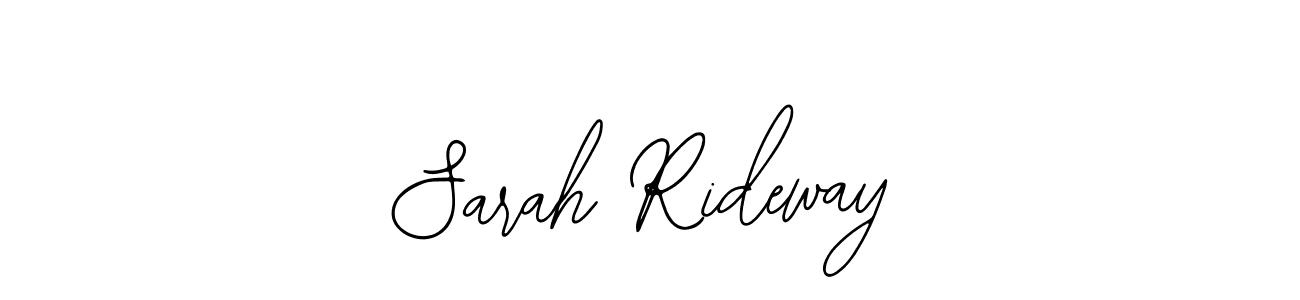 You should practise on your own different ways (Bearetta-2O07w) to write your name (Sarah Rideway) in signature. don't let someone else do it for you. Sarah Rideway signature style 12 images and pictures png