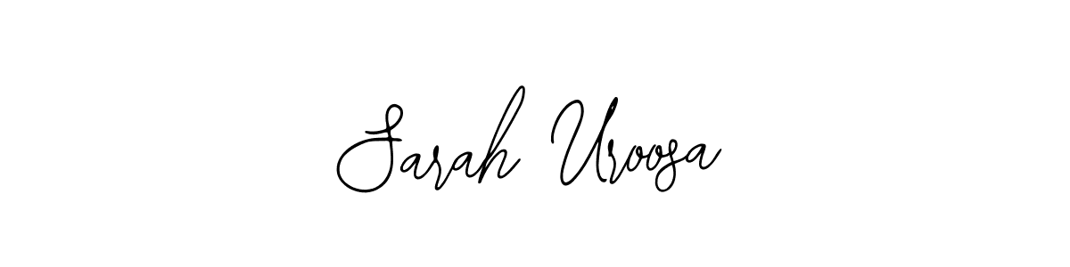 The best way (Bearetta-2O07w) to make a short signature is to pick only two or three words in your name. The name Sarah Uroosa include a total of six letters. For converting this name. Sarah Uroosa signature style 12 images and pictures png