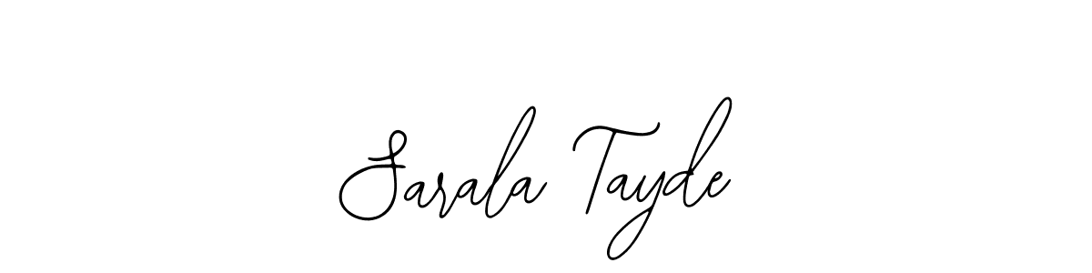 Also You can easily find your signature by using the search form. We will create Sarala Tayde name handwritten signature images for you free of cost using Bearetta-2O07w sign style. Sarala Tayde signature style 12 images and pictures png