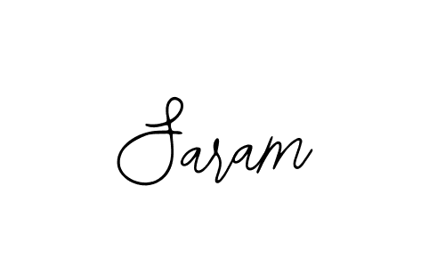 How to make Saram name signature. Use Bearetta-2O07w style for creating short signs online. This is the latest handwritten sign. Saram signature style 12 images and pictures png