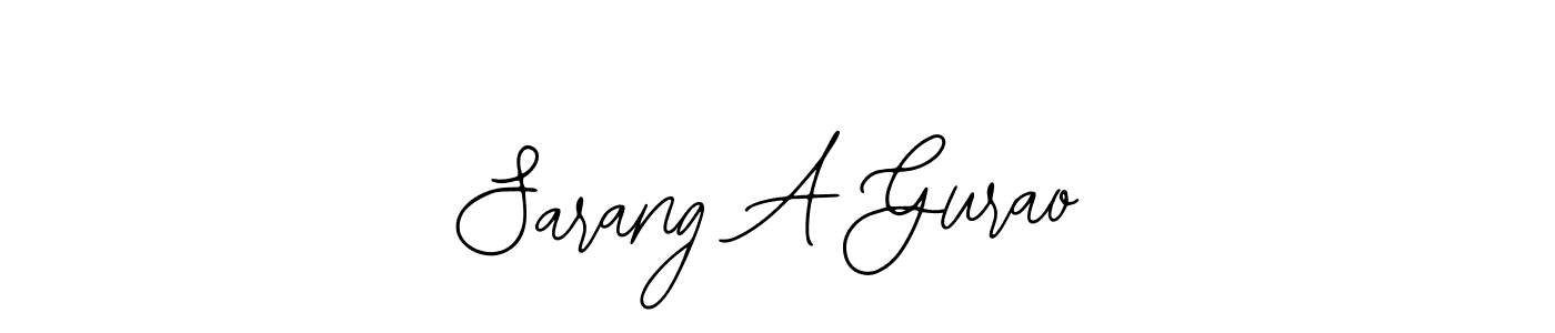 Make a beautiful signature design for name Sarang A Gurao. Use this online signature maker to create a handwritten signature for free. Sarang A Gurao signature style 12 images and pictures png