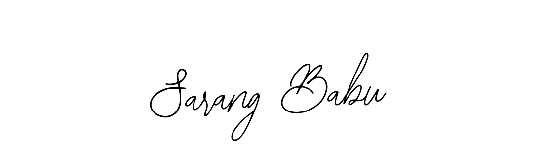 Bearetta-2O07w is a professional signature style that is perfect for those who want to add a touch of class to their signature. It is also a great choice for those who want to make their signature more unique. Get Sarang Babu name to fancy signature for free. Sarang Babu signature style 12 images and pictures png