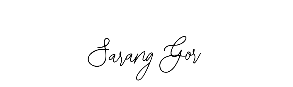 Make a beautiful signature design for name Sarang Gor. With this signature (Bearetta-2O07w) style, you can create a handwritten signature for free. Sarang Gor signature style 12 images and pictures png