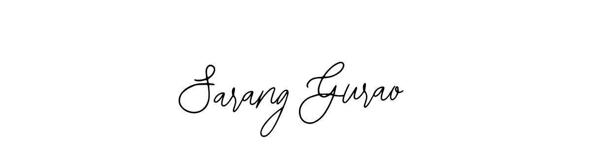 Design your own signature with our free online signature maker. With this signature software, you can create a handwritten (Bearetta-2O07w) signature for name Sarang Gurao. Sarang Gurao signature style 12 images and pictures png