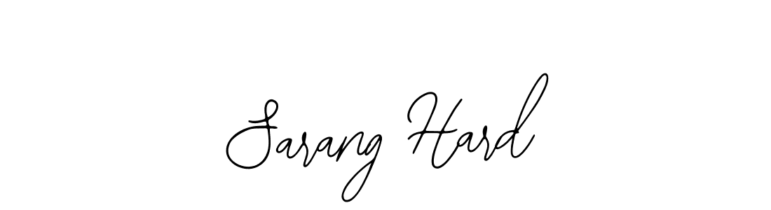It looks lik you need a new signature style for name Sarang Hard. Design unique handwritten (Bearetta-2O07w) signature with our free signature maker in just a few clicks. Sarang Hard signature style 12 images and pictures png
