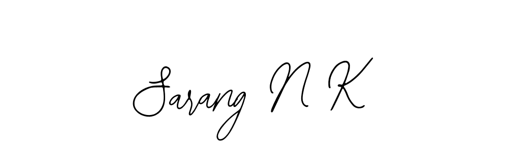 Make a short Sarang N K signature style. Manage your documents anywhere anytime using Bearetta-2O07w. Create and add eSignatures, submit forms, share and send files easily. Sarang N K signature style 12 images and pictures png