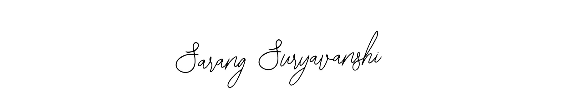 Create a beautiful signature design for name Sarang Suryavanshi. With this signature (Bearetta-2O07w) fonts, you can make a handwritten signature for free. Sarang Suryavanshi signature style 12 images and pictures png