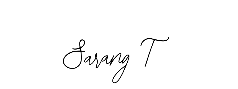 This is the best signature style for the Sarang T name. Also you like these signature font (Bearetta-2O07w). Mix name signature. Sarang T signature style 12 images and pictures png