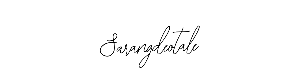 Make a beautiful signature design for name Sarangdeotale. With this signature (Bearetta-2O07w) style, you can create a handwritten signature for free. Sarangdeotale signature style 12 images and pictures png