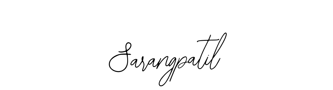 The best way (Bearetta-2O07w) to make a short signature is to pick only two or three words in your name. The name Sarangpatil include a total of six letters. For converting this name. Sarangpatil signature style 12 images and pictures png