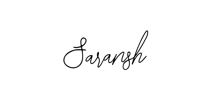 Make a beautiful signature design for name Saransh. With this signature (Bearetta-2O07w) style, you can create a handwritten signature for free. Saransh signature style 12 images and pictures png