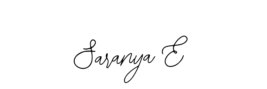 The best way (Bearetta-2O07w) to make a short signature is to pick only two or three words in your name. The name Saranya E include a total of six letters. For converting this name. Saranya E signature style 12 images and pictures png