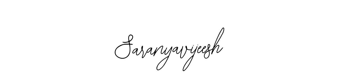 How to make Saranyavijeesh name signature. Use Bearetta-2O07w style for creating short signs online. This is the latest handwritten sign. Saranyavijeesh signature style 12 images and pictures png