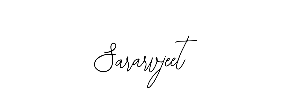 How to make Sararvjeet name signature. Use Bearetta-2O07w style for creating short signs online. This is the latest handwritten sign. Sararvjeet signature style 12 images and pictures png
